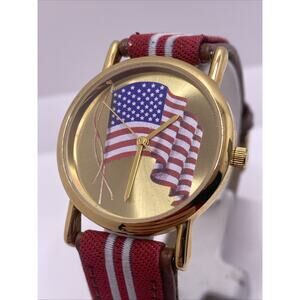 USA Flag By Valdawn Mens Watch Works New Battery